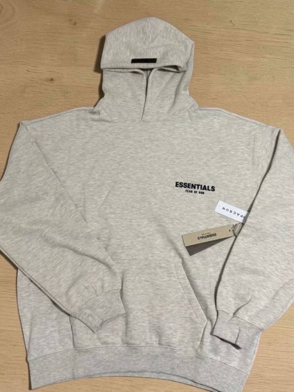 Light Oatmeal Essentials Hoodie Fear Of God SS22 FOG Size M